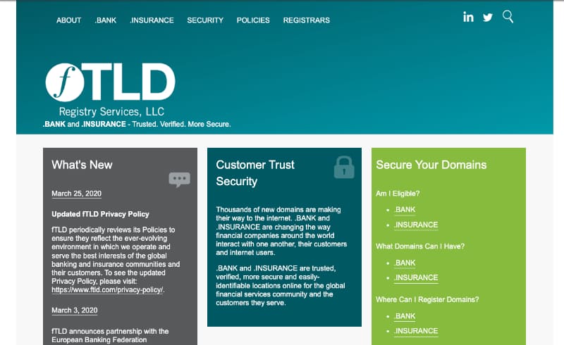 fTLD Registry Services Ltd fTLD Registry Services Ltd