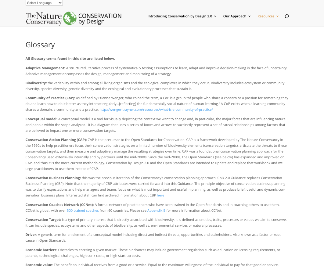 Conservation by Design Conservation by Design